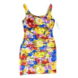 Bisou Bisou Multicolored Floral Dress